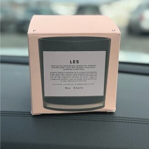 Boy Smells LES Scented Candle in Black Jar NIB